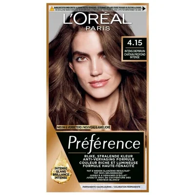 L'Oréal Paris Préférence 4.15 Intens Diepbruin Permanente Haarkleuring