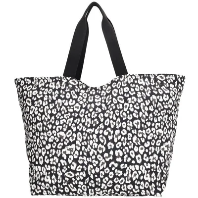 True Spirit Grote Strandtas met Panterprint