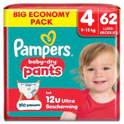 Pampers Baby-Dry Pants Maat 4 Luierbroekjes