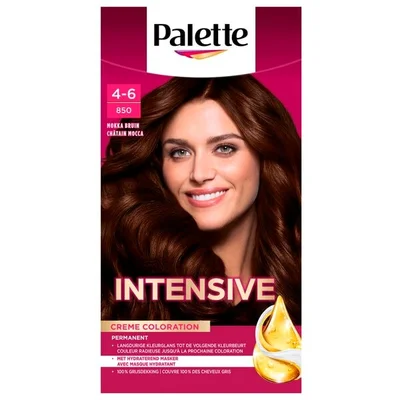 Schwarzkopf Poly Palette 4-6 850 Mokkabruin Permamente Haarkleuring
