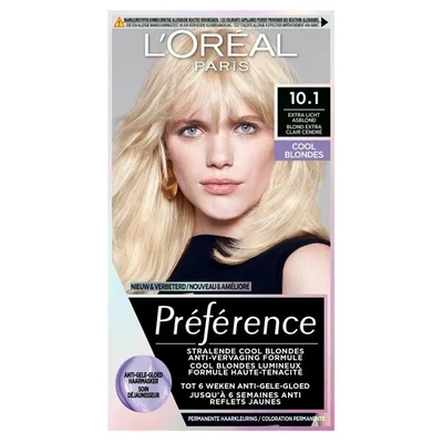 L'Oréal Paris Préférence Cool Blondes 10.1 Extra Licht Asblond Permanente Haarkleuring