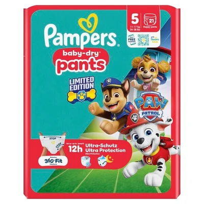 Pampers Baby-Dry Paw Patrol Pants Maat 5 Luierbroekjes