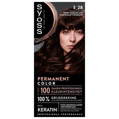 Syoss 3-28 Pure Chocolade Permanente Haarkleuring