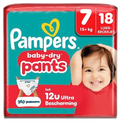 Pampers Baby-Dry Pants Maat 7 Luierbroekjes