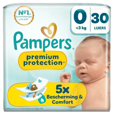 Pampers Premium Protection Maat 0 Luiers