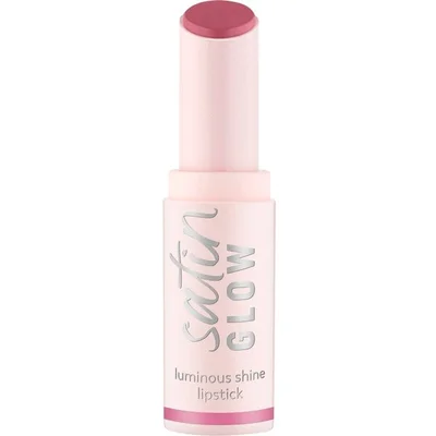 Essence Satin Glow 04 Let's Get Mauvin Luminous Shine Lipstick