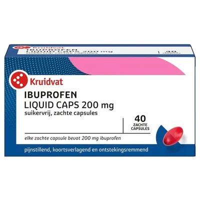 Kruidvat Ibuprofen Liquid Caps 200 mg Capsules