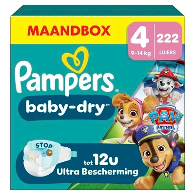 Pampers Baby-Dry Paw Patrol Maat 4 Luiers