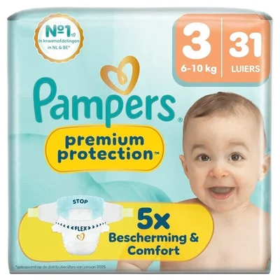 Pampers Premium Protection Maat 3 Luiers