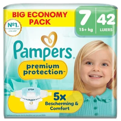 Pampers Premium Protection Maat 7 Luiers