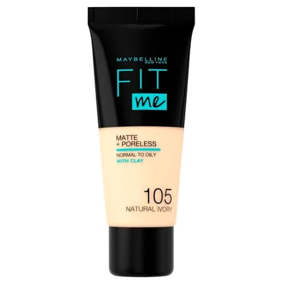 Maybelline New York Fit Me Matte & Poreless 105 Natural Ivory Foundation