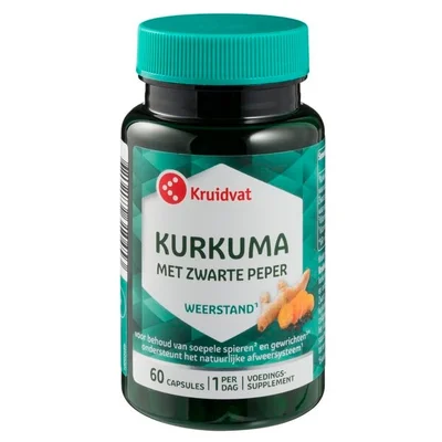 Kruidvat Kurkuma met Zwarte Peper Capsules