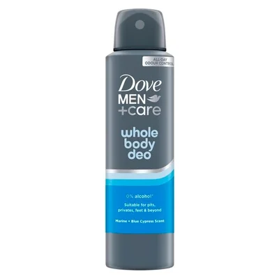 Dove Men+Care Whole Body Marine + Blue Cypress Deodorant Spray