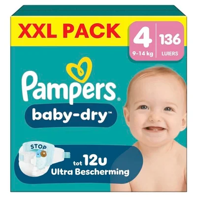 Pampers Baby-Dry Maat 4 Luiers