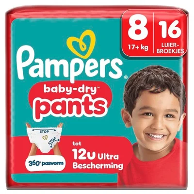 Pampers Baby-Dry Pants Maat 8 Luierbroekjes