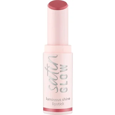 Essence Satin Glow 03 Rose And Shine Luminous Shine Lipstick