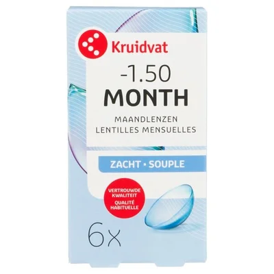 Kruidvat Opticare -1.50 Zachte Maandlenzen