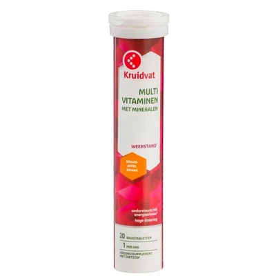 Kruidvat Multivitaminen & Mineralen Extra Sterk Bruistabletten