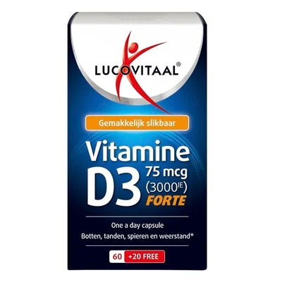 Lucovitaal Vitamine D3 75mcg Capsules