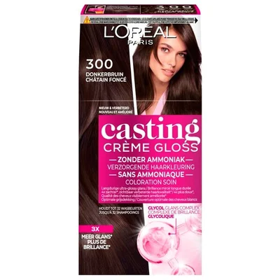 L'Oréal Paris Casting Crème Gloss 300 Donkerbruin Semi-Permanente Haarkleuring