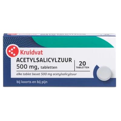 Kruidvat Acetylsalicylzuur 500mg Tabletten