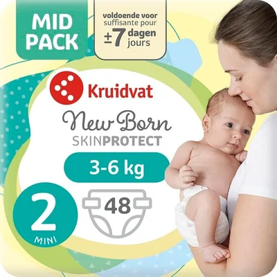 Kruidvat NewBorn Mini Maat 2 Luiers Midpack