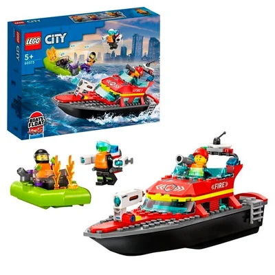 LEGO City 60373 Brandweer Reddingsboot