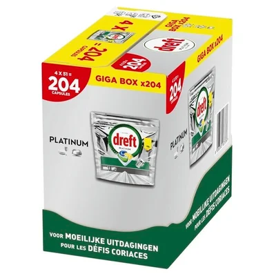Dreft Platinum All-In-One Vaatwascapsules