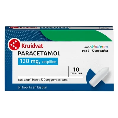 Kruidvat Paracetamol 120mg Zetpillen