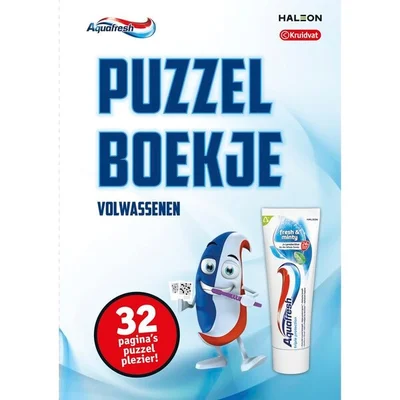 Aquafresh Puzzelboekje voor Volwassenen