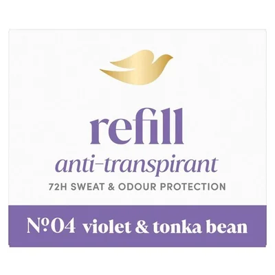 Dove No.4 Violet & Tonka Bean Antitranspirant Deodorant Navulling
