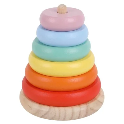 Houten Regenboog Stapeltoren