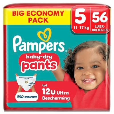 Pampers Baby-Dry Pants Maat 5 Luierbroekjes