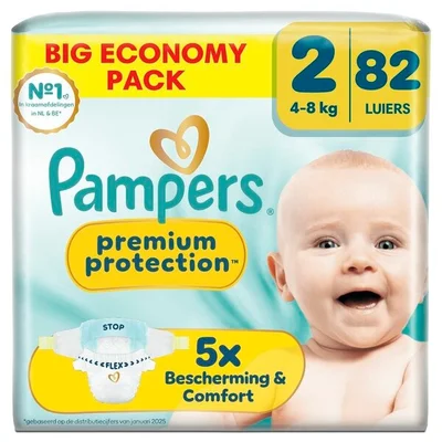 Pampers Premium Protection Maat 2 Luiers