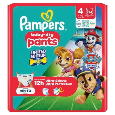 Pampers Baby-Dry Paw Patrol Pants Maat 4 Luierbroekjes