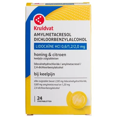 Kruidvat Amylmetacresol + Lidocaïne Keelpijn Zuigtabletten