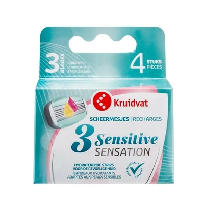 Kruidvat 3 Sensitive Sensation Scheermesjes