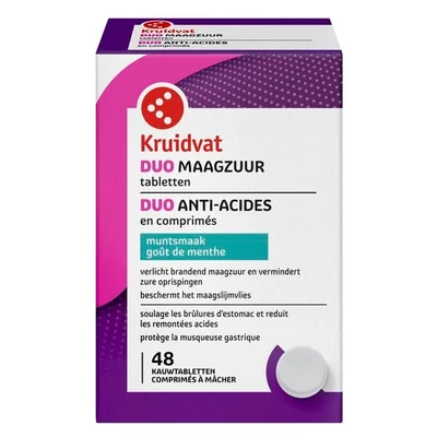 Kruidvat Duo Maagtabletten met Muntsmaak