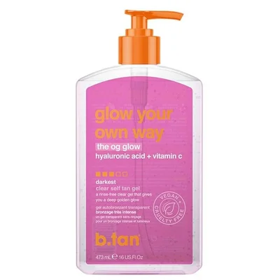 B.Tan Glow Your Own Way The OG Glow Darkest Clear Self Tan Gel