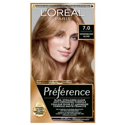 L'Oréal Paris Préférence 7 Middenblond Permanente Haarkleuring
