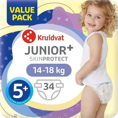 Kruidvat Junior Plus Maat 5+ Luiers Valuepack