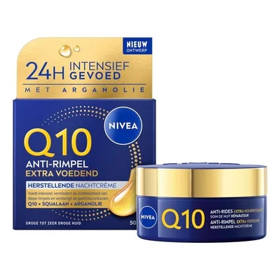 NIVEA Q10 Anti-Rimpel Extra Voedend Herstellende Nachtcrème
