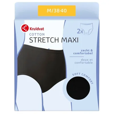 Kruidvat Cotton Stretch Maxi Damesslip