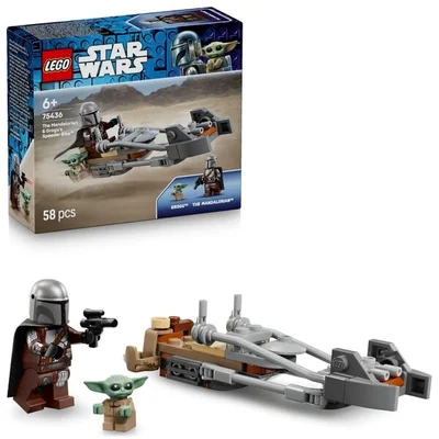 LEGO Star Wars 75436 De Mandalorian en Grogu's Speederbike