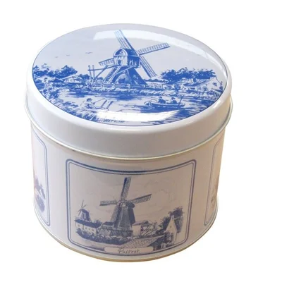 Stroopwafels in Delfts Blauw Blik