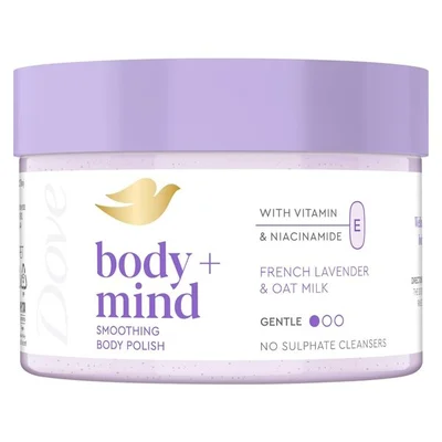 Dove Body+Mind French Lavender & Oat Milk Smoothing Body Polish