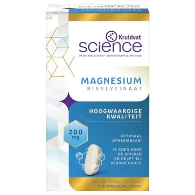 Kruidvat Science Magnesium Bisglycinaat Tabletten
