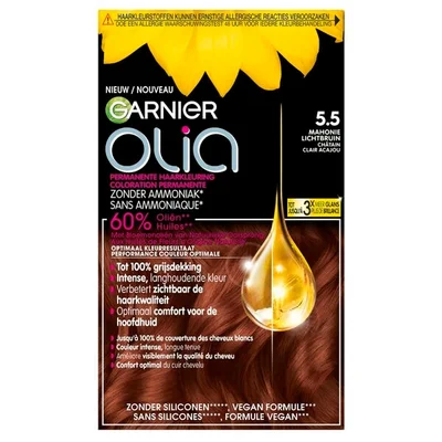 Garnier Olia 5.5 Mahonie Lichtbruin Permanente Haarkleuring