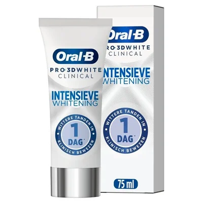 Oral-B Pro 3D White Clinical Intensieve Whitening Tandpasta