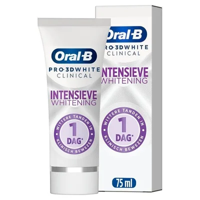 Oral-B Pro 3D White Clinical Intensieve Whitening Radiant White Tandpasta